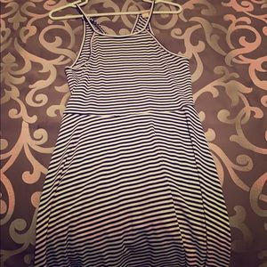 Ribbed spaghetti strap dress